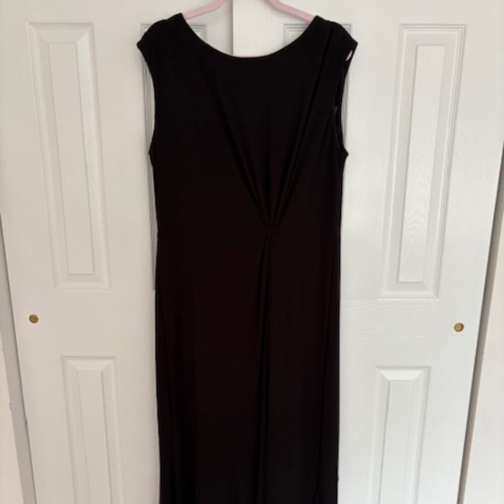 🖤 Lane Bryant Black Midi Dress w/ Exposed Zipper – Size 14/16 – NWT
